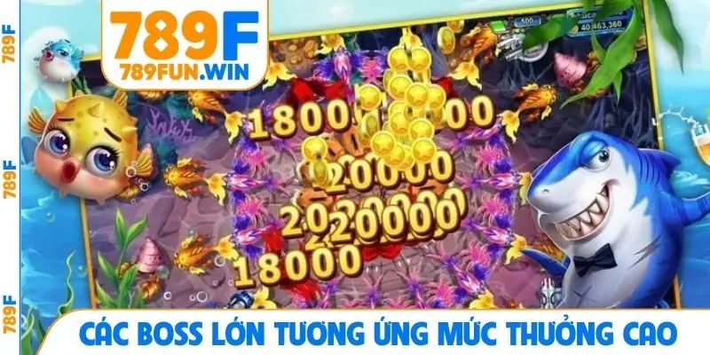 Các boss lớn tương ứng mức thưởng cao