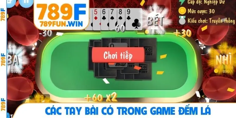 Các tay bài có trong game đếm lá