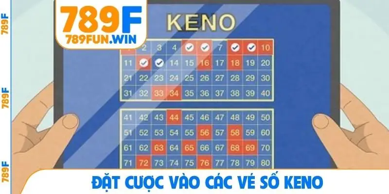 Đặt cược vào các vé số keno