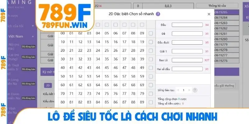 Lô đề siêu tốc là cách chơi nhanh