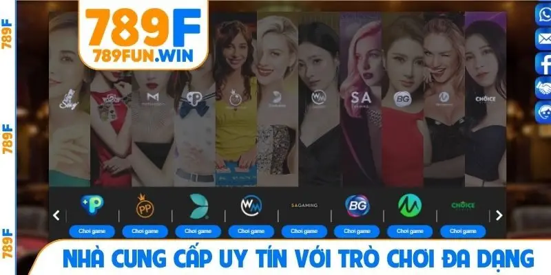 Nhà cung cấp uy tín với trò chơi đa dạng